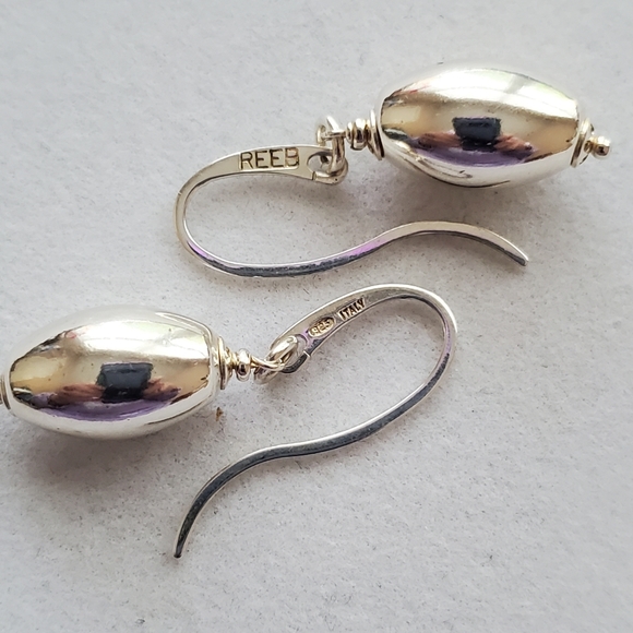 REEB Italian Sterling Drop Earrings - Picture 5 of 10
